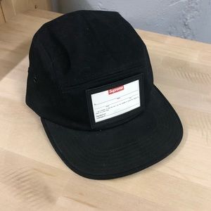 Rare Supreme Nametag Camp Hat